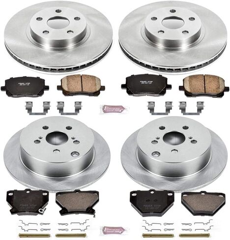 Power Stop KOE2317 Autospecialty Front and Rear Replacement Brake Kit-OE Brake Rotors & Ceramic Brake Pads in Saudi Arabia