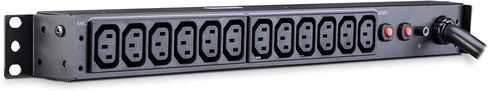 CyberPower PDU30BHVT12R Basic PDU, 200 – 230V/30A (Derated to 24A), 12 Outlets, 10ft Power Cord, 1U Rackmount in Saudi Arabia