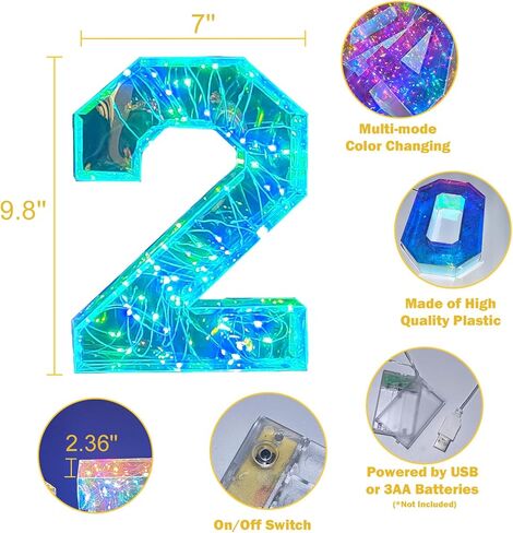 ديكورات التخرج من DAZONGE فئة 2024-4 LED سرادق تضيء أرقام '2024' لافتة مع أوضاع متعددة - 2024 ديكورات حفلات التخرج لرياض الأطفال في مرحلة ما قبل المدرسة الثانوية وديكور الكلية in Kuwait