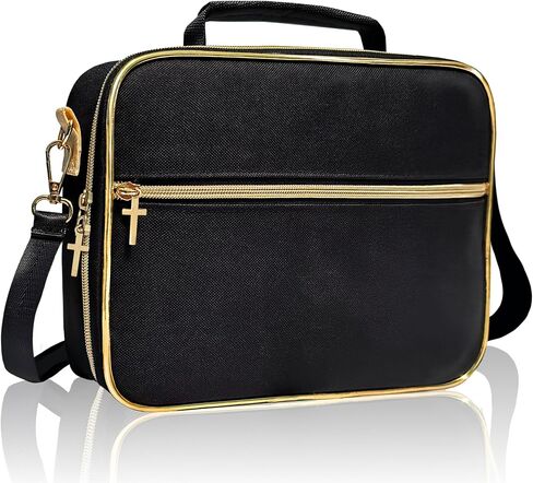 Bible Cover for Bible Study Supplies – Cute and Practical Bible Case with Pencil Case, Briefcase Strap – Bible Cover Case for Women, Teens, Girls – Durable Waterproof Polyester Book Case in Saudi Arabia