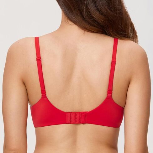 DOBREVA Women's Push Up Bra No Underwire Comfortable Wireless Bras Padded Plunge in Saudi Arabia