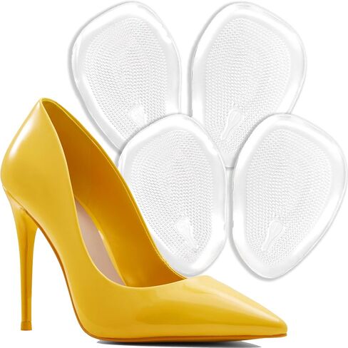 Ball of Foot Cushions for High Heels, Metatarsal Pads Women, All Day Pain Relief and Comfort One Size Fits Shoe Inserts for Women (Clear - 2 Pairs) in Kuwait
