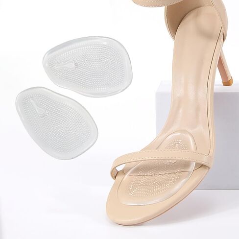 Ball of Foot Cushions for High Heels, Metatarsal Pads Women, All Day Pain Relief and Comfort One Size Fits Shoe Inserts for Women (Clear - 2 Pairs) in Kuwait