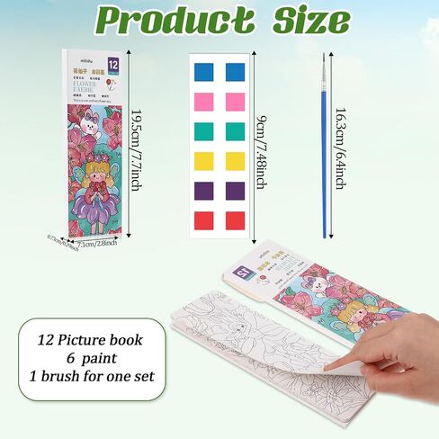 Lusofie Pocket Watercolor Painting Book Kids Watercolor Paint Set Watercolor Bookmarks to Paint Mini Coloring Books for Kids Party Favors(Astronaut) in Saudi Arabia