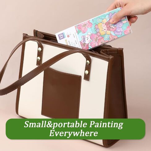 Lusofie Pocket Watercolor Painting Book Kids Watercolor Paint Set Watercolor Bookmarks to Paint Mini Coloring Books for Kids Party Favors(Astronaut) in Saudi Arabia