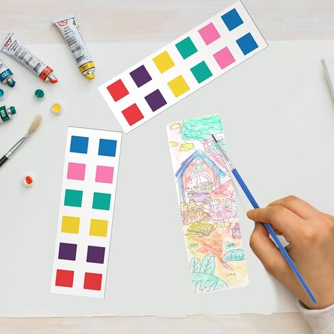 Lusofie Pocket Watercolor Painting Book Kids Watercolor Paint Set Watercolor Bookmarks to Paint Mini Coloring Books for Kids Party Favors(Astronaut) in Saudi Arabia