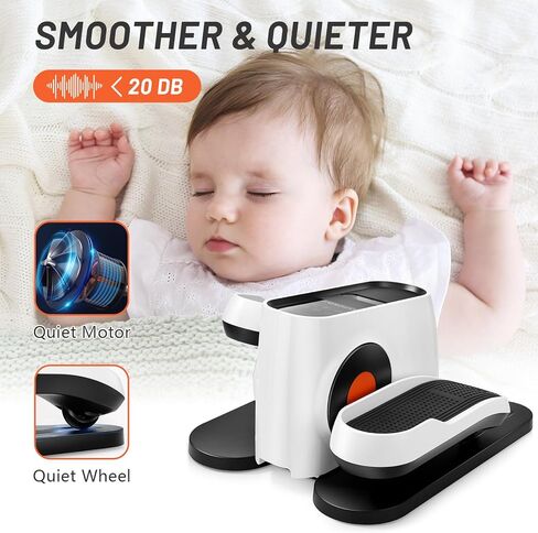 جهاز تدريب بيضاوي الشكل من كيوت وولف تحت المكتب، جهاز تدريب كهربائي على شكل ساق بيضاوية لكبار السن في المنزل، جهاز تمرين بدواسة محمول وهادئ مع جهاز تحكم عن بعد وشاشة عرض LCD in Kuwait