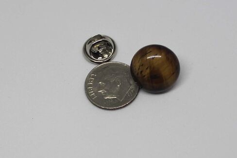 Golden Tiger Eye Tie Tack, Gemstone Tie Tack, Gem stone tie tack, lapel pin in Saudi Arabia