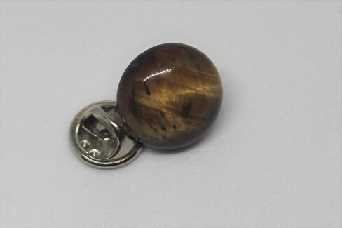 Golden Tiger Eye Tie Tack, Gemstone Tie Tack, Gem stone tie tack, lapel pin in Saudi Arabia