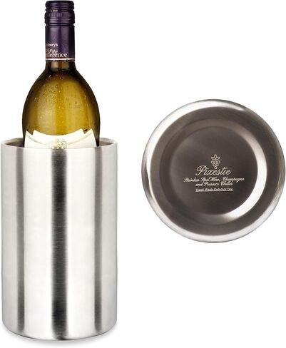 Pixestie Wine Chiller, Wine Coolers for Wine Bottles, Prosecco & Champagne Bucket, Wine Bottle Holder, Gifts for Wine Lovers, Iceless Cooler, Wine Cooler for Single Bottle, 7.5 x 4.3" in Saudi Arabia