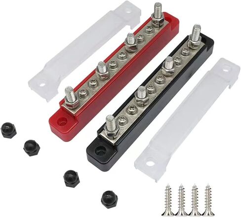 كتلة توزيع شريط الحافلة مع غطاء البطارية البحرية شريط الحافلة 12 فولت - 48 فولت لقوارب السيارات in Kuwait