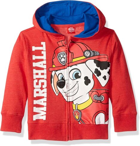 Paw Patrol Boys Zip Up Marshall Character Long Sleeve Hoodie (Red, 3T) in Saudi Arabia