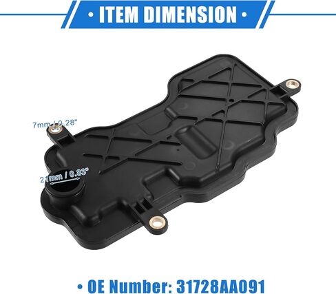 VekAuto Automatic Transmission Filter Compatible for Subaru Forester 2.5L 2009-2013, Durable Plastic Black Engine Transmission Filter in Saudi Arabia