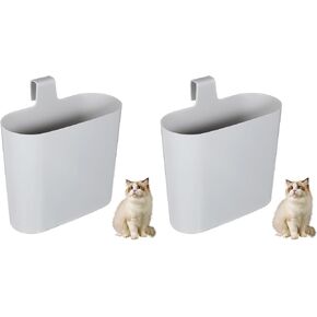 POPETPOP حامل مغرفة فضلات القطط، سلة المهملات الصغيرة، مغرفة فضلات الحيوانات الأليفة، حامل فضلات القطط، صندوق فضلات القطط، حاوية تخزين مغرفة معلقة لصندوق فضلات القطط in Kuwait