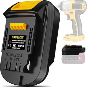 Adapter for Bauer 20V Li-ion Battery Convert to for Milwaukee M18 Battery, Use for Milwaukee M18 18V Battery Cordless Power Tools (Adapter Only) in Saudi Arabia