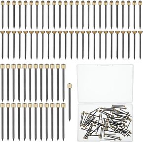 75PCS Black Picture Hanging Nails, 3 Sizes Picture Nails for Wall Hanging Pictures Photo Frames, Hangings Hardware Tool Hangers for Claw Drywall Nail, Black Steel Nail Brass Head Hardware Hanger in Saudi Arabia