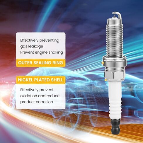 Iridium Spark Plugs,Automotive Replacement Spark Plugs 90919-01263,Completely Replace for FK20HBR8,Pack of 6,3 Electrode in Saudi Arabia