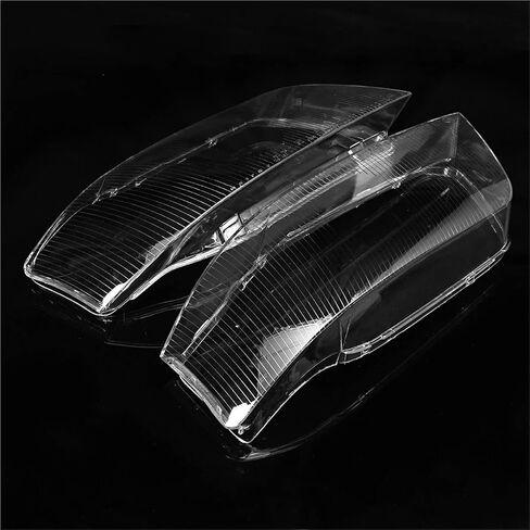 1Pair Headlight Lens Cover Compatible For Audi A6 C5 1999-2002 Transparent Lampshade Left+Right Car Headlamp Cover Clear Lamp Shell in Saudi Arabia