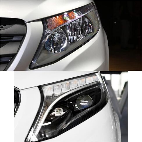 متوافق مع منتجات السيارات Mercedes Benz Vito V260 W447 2016 2017 2018 2019 2020 استبدال أضواء الكمبيوتر الشفاف قذيفة المصباح الزجاجي (يسار) in Saudi Arabia