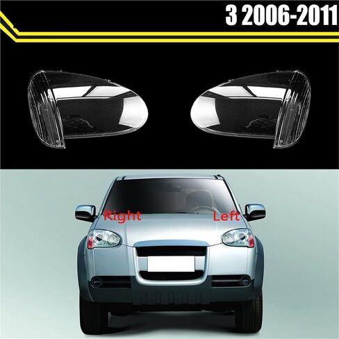 Head Lamp Light Case Compatible For Great Wall Wingle 3 2006~2011 Front Headlight Lens Cover Lampshade Glass Lampcover Caps Headlamp Shell(Left) in Saudi Arabia