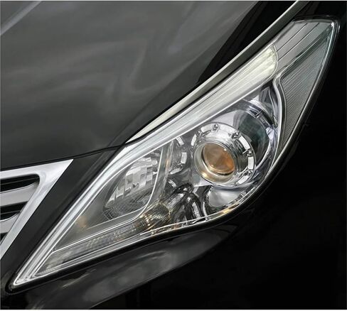 متوافق مع Hyundai Azera 2011 2012 2013 2014 2015 كشافات عدسة غطاء المصباح رأس السيارة ضوء الزجاج استبدال الجبهة السيارات قذيفة (يسار) in Kuwait