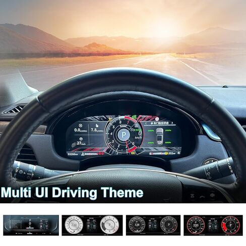 مجموعة رقمية 12.3 بوصة لسيارة كاديلاك XTS CTS 2014-2019، لوحة قياس السيارة اللاسلكية مع أنماط واجهة المستخدم، لوحة تشغيل بديلة للوحة القيادة للسيارات ما بعد البيع in Kuwait