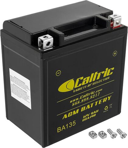 Caltric Agm Battery Compatible with Suzuki Gs500 2001 2002 / Gs500E 1990-2002 / Gs500F 2007 2008 2009 in Saudi Arabia
