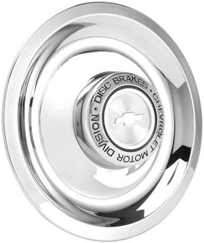 GM Restoration Chrome Rally Wheel DISC Brakes Flat Center Cap New Replacement for Chevrolet Corvette Camaro Chevelle. Chevrolet Motor Division Disc Brakes in Saudi Arabia