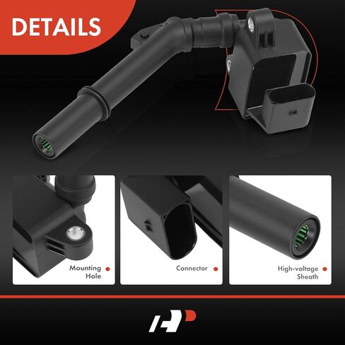A-Premium Engine Ignition Coil Pack Compatible with Mercedes-Benz A220 2019-2022, A250 2019, A35 AMG 2020-2022, B250 2019, C300 2019-2023, CLA250, CLA35 GLA250 GLA35 GLB35 AMG, E350, GLB250, 4-PC Set in Saudi Arabia