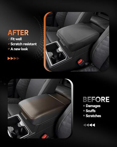 CDEFG لـ 2024 Volkswagen Atlas غطاء وحدة التحكم المركزية مسند الذراع غطاء صندوق لـ 2024 VW Atlas Accessories 2024 Atlas SE SEL واقي وحدة التحكم الوسطى in Saudi Arabia