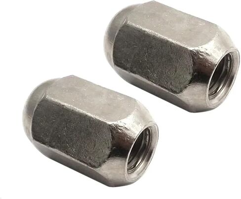 M10x1.25 Chrome Steel Wheel for Rim for Hub for Nut Fine Pitch for ATV Scooter Buggy Quad Vehicle Moto Accessories(2pcs) in Saudi Arabia