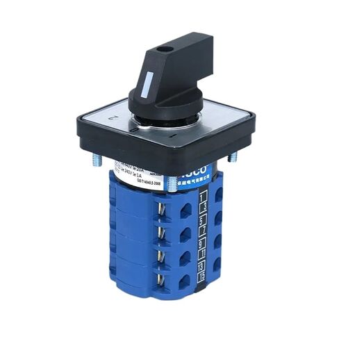 SZW26/LW26-20 1-0-2 4-Phase 64X64 48X48 mm Rotary knob cam Changeover Switch 660V 20A(D404.4 1 0 2 64X64mm) in Kuwait