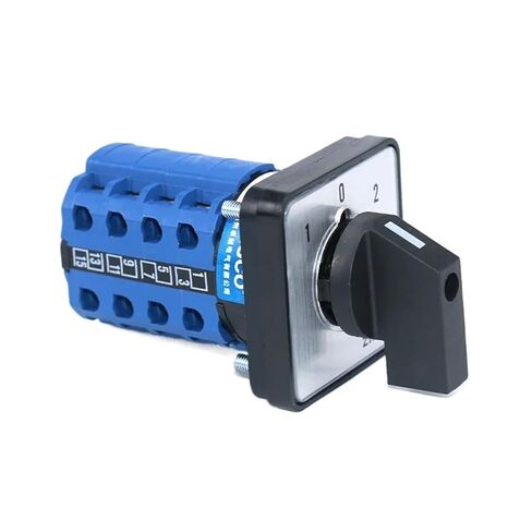 SZW26/LW26-20 1-0-2 4-Phase 64X64 48X48mm مفتاح تبديل الكامة بمقبض دوار 660V 20A(D404.4 1 0 2 64X64mm) in Kuwait