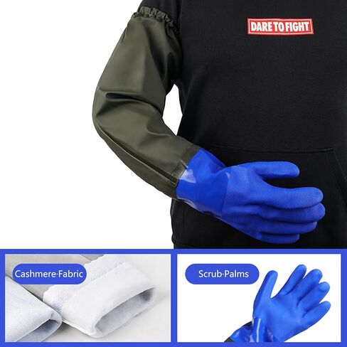 Gants en Caoutchouc imperméables et durables, gants d'étang résistants aux produits chimiques pour la vaisselle et le nettoyage des véhicules in Saudi Arabia