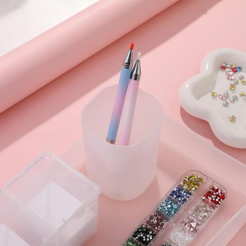 4 Pack Rhinestone Picker Tool Wax Refills, Refillable Wax Pen Wax Refills for Diamond Art Painting Accessories and Nail Art Rhinestone Picker Tool (white) in Saudi Arabia