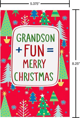 American Greetings Merry Christmas Card for Grandson (Holidays Happier) in Saudi Arabia
