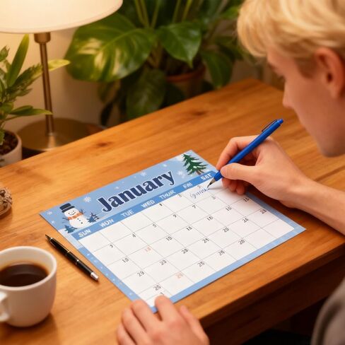 2026 Fridge Calendar, 12 Month Fridge Calendar Runs from January 2026 to December 2026 Calendars for Refrigerator Planning and Organizing, Festival (Small) in Saudi Arabia