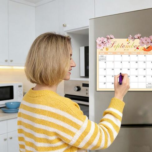 2026 Fridge Calendar, 12 Month Fridge Calendar Runs from January 2026 to December 2026 Calendars for Refrigerator Planning and Organizing, Festival (Small) in Saudi Arabia