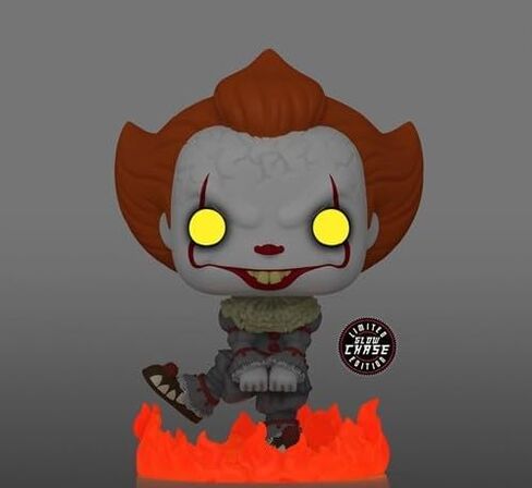 Funko Pop! Movies: IT - Pennywise Dancing Glow-in-The-Dark Chase Specialty Series Bundled with a Byron's Attic Protector in Saudi Arabia