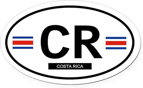 CafePress COSTA RICA Oval Car Magnet, Euro Oval Bumper Magnet in Saudi Arabia