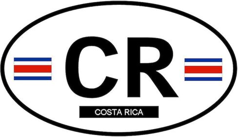 CafePress COSTA RICA Oval Car Magnet, Euro Oval Bumper Magnet in Saudi Arabia