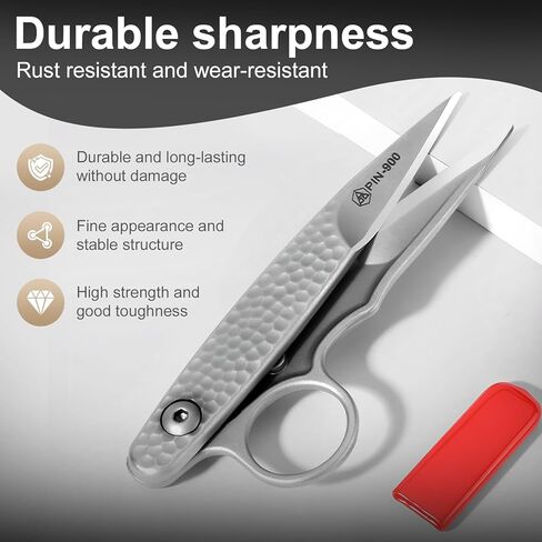 Premium Tailor Scissors, Stainless Steel Embroidery Scissors with Comfort Grip Handle, Sharp Fabric Shears for Sewing, Quilting, Leather Making in Saudi Arabia