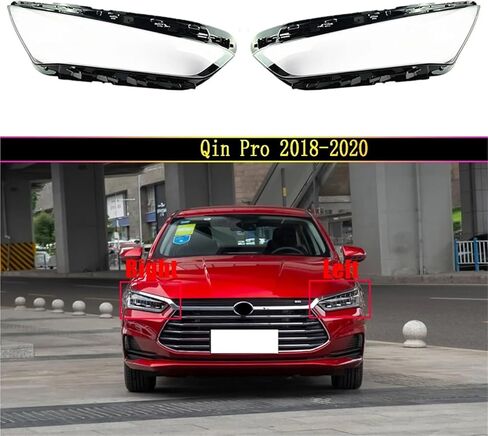 متوافق مع BYD Qin Pro 2018 2019 2020 غطاء للمصابيح الأمامية شفاف غطاء مصباح المصباح قذيفة استبدال الأصلي (يسار 1 قطعة) in Saudi Arabia