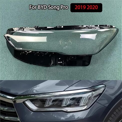 Compatible For BYD Song Pro 2019 2020 Headlamp Cover Lampshade Lamp Shade Headlight Shell Lens Auto Replacement Parts(A piar) in Saudi Arabia