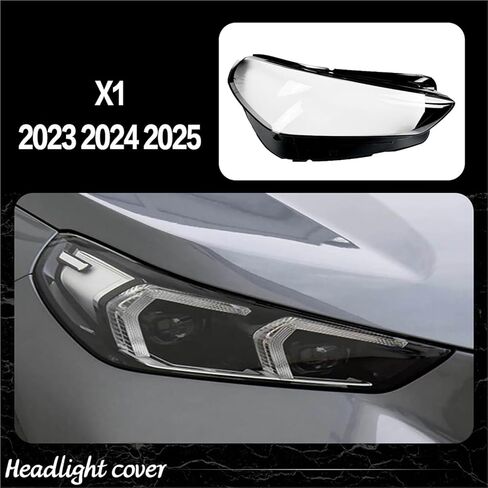 Headlamp Cover Compatible For BMW X1 2023 2024 2025 Front Headlight Lens Transparent Shell Replace Original Lampshade(2PCS Left and Right) in Saudi Arabia