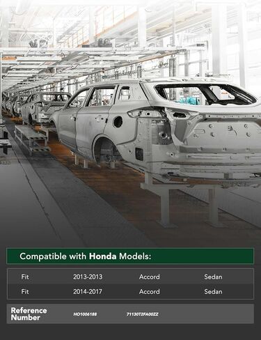 YHTAUTO Front Bumper Reinforcement Impact Bar Steel Compatible with Honda Accord 2013-2017 Sedan, Bumper Face Bar Reinforcement Beam in Saudi Arabia