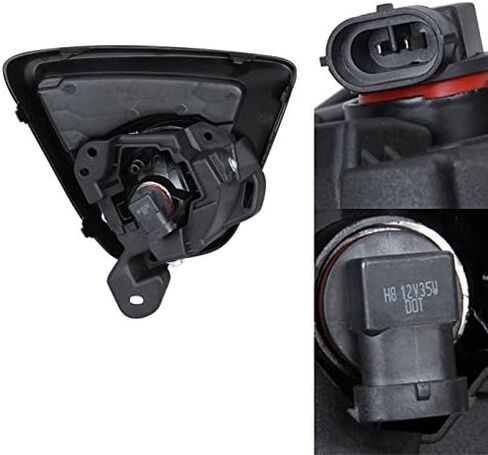 AKKON - لـ 13-16 Mazda CX5 CX-5 KE SUV إطار أسود شفاف عدسة ممتص الصدمات للقيادة ضوء الضباب مع مفتاح + مصابيح in Saudi Arabia