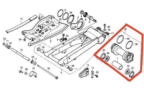 Forged Read Axle Bearing Carrier fit Honda Sportrax TRX400EX (1999-2008) in Saudi Arabia
