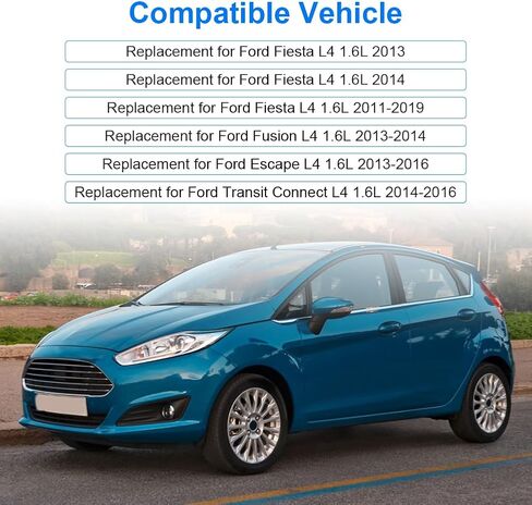 مضخة مياه محرك JDMON مع استبدال الحشية لـ Ford Fiesta 2011-2019، Fusion 2013-2014، Escape 2013-2016، Transit Connect 2014-2016 لاستبدال 1406479 1472867 7S7G8591A2A 7S7G8501A2A L4 1.6L in Saudi Arabia