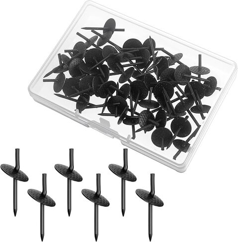 50 Pcs Picture Hanging Nails One Step Hangers Picture Hanger Pictures Frame Hangers Kit Iron Alloy Photo Frame Hanger Kit Pictures Hanging Tacks for Wood Hardware Mounting(20Ib) in Saudi Arabia